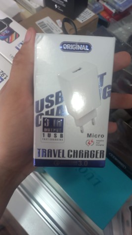 CARGADOR TRAVEL CHARGER FAST CHARGING MICRO USB